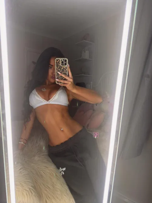 Brunette in white lingerie is classic hott xoxo by cora_chisholmxxx