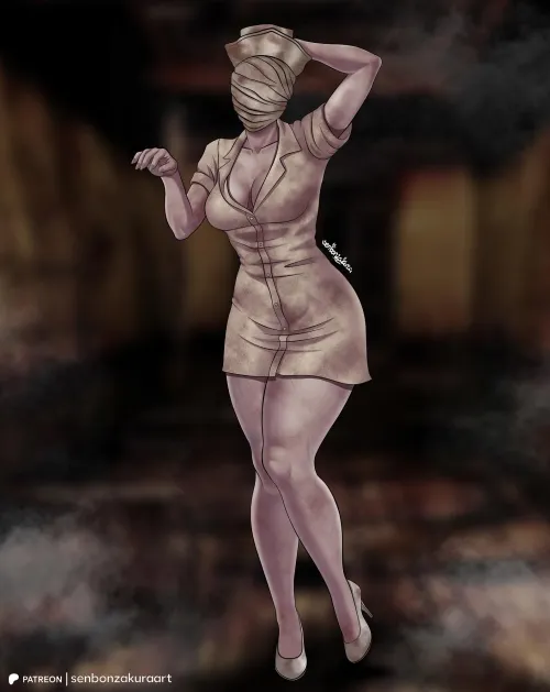 Bubble head nurse (SenbonzakuraArt) [Silent Hill] by Senbonzakura_art