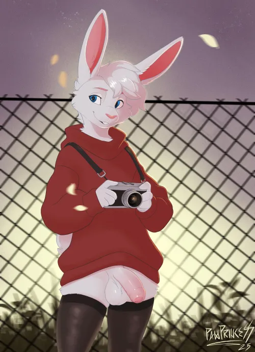 Bunny Cam Nude (pawprincess) [M] by Olive-The-Otter