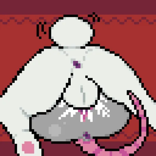 Bunny cream-fills opossum <3 (made by me, comms open :3) by noshecats