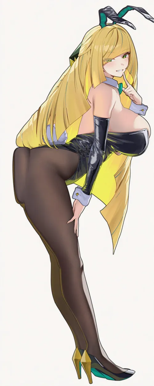 Bunny girl Lusamine by GoddessTamamo