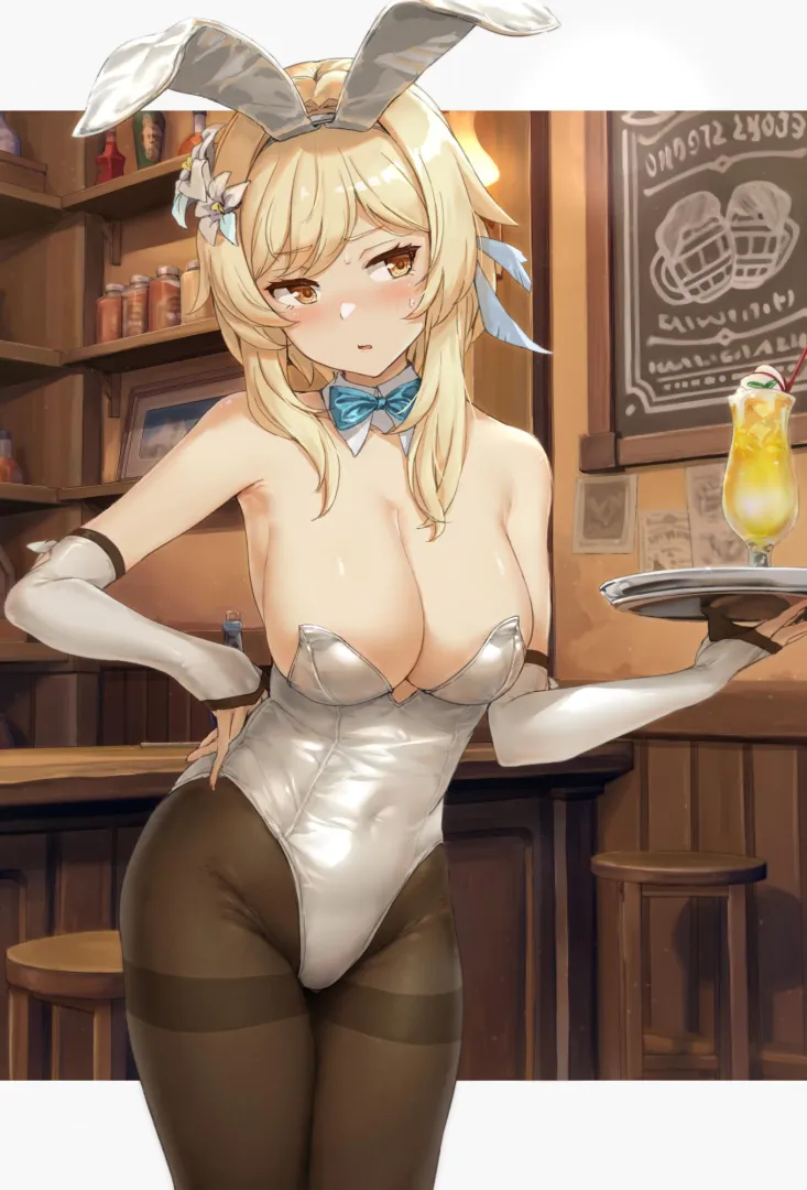 Bunny girl serving margaritas (by 晃田ヒカ) posted by queshu22