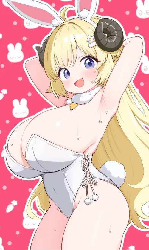 Bunny Watame (zazami_D) [Hololive] by destinyherowolf