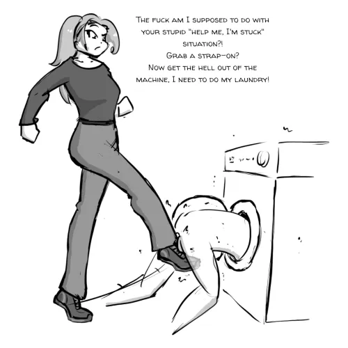 But, he is actually stuck. by CeleraPrime