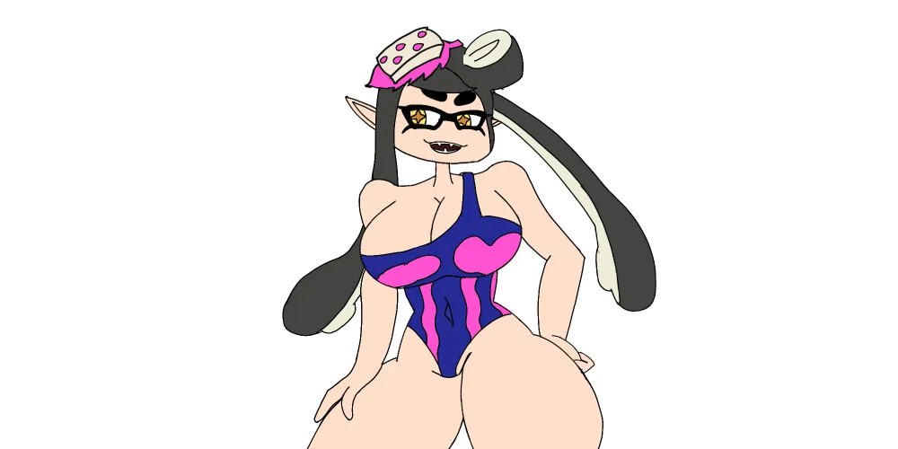 [Callie] hello, I have been doing some drawing like these and I wanted to do callie. They are two empty spots at her right and left if you want another character in. by Amazing_Method_8348