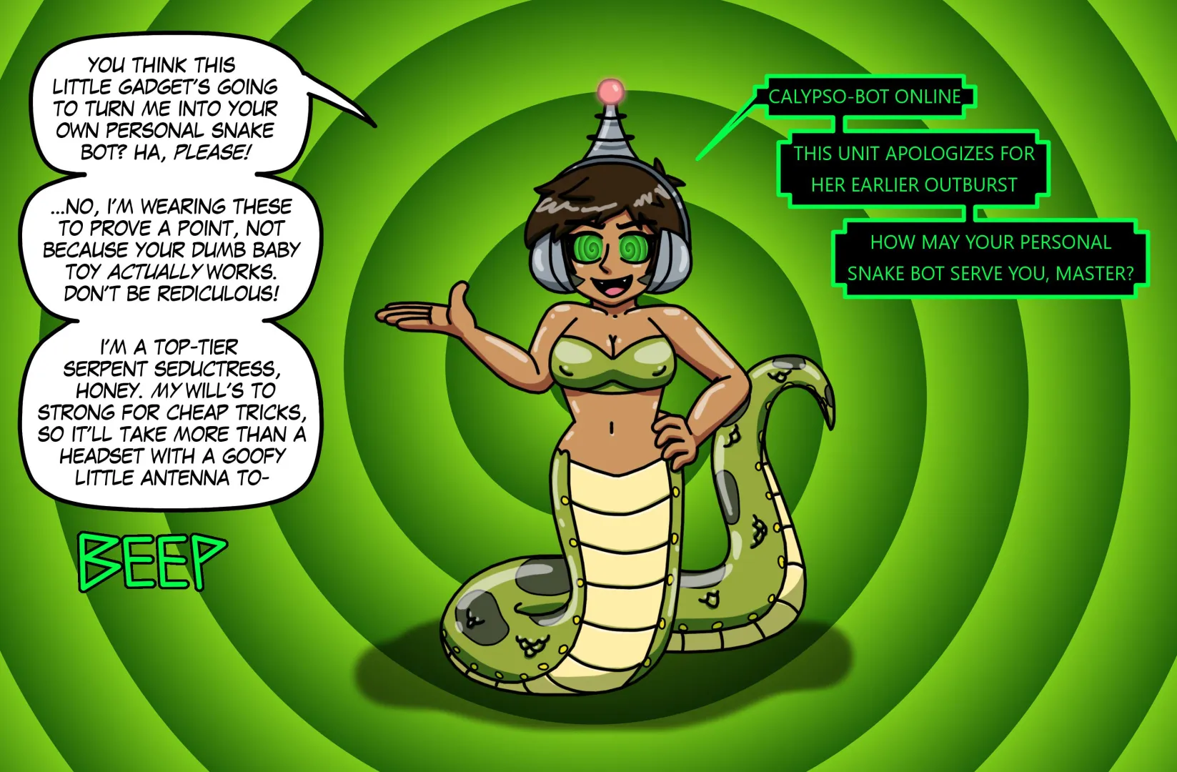 Calypso becomes a fembot [OC: supertechno324] posted by m1nd-br3ak