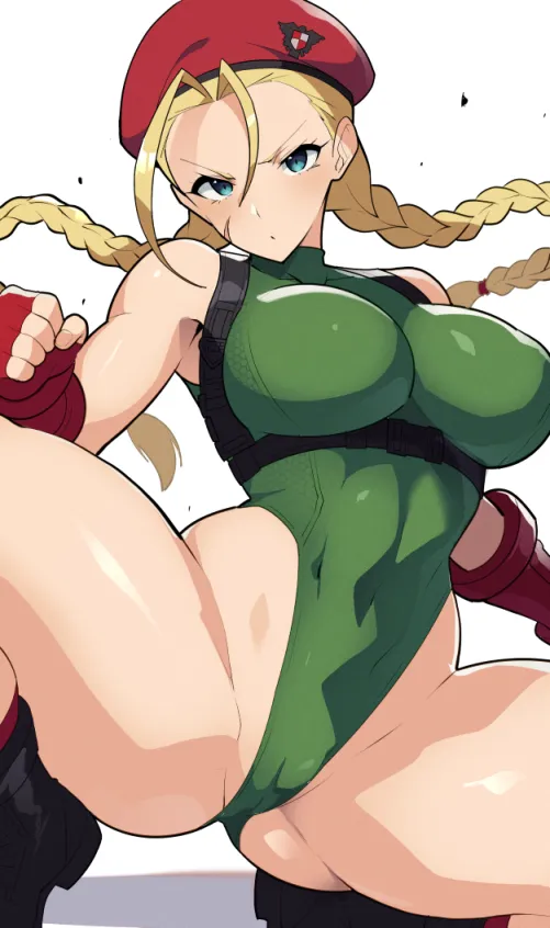 Cammy stooping down low (mituyota) [Street Fighter] by LafterMastr