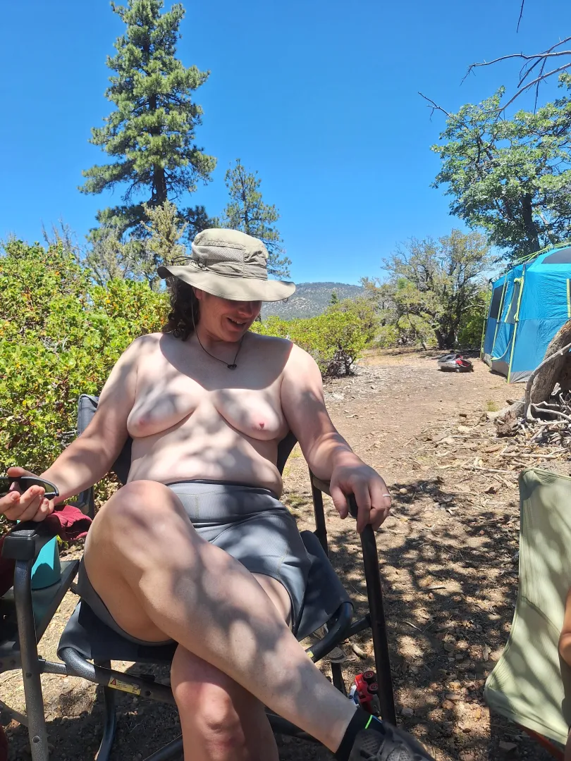 Camping topless is just normal. posted by Lotusharmony