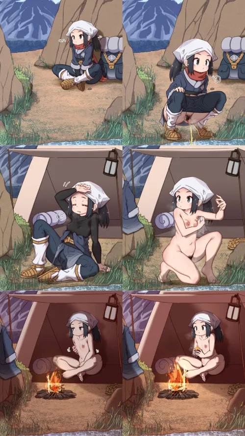 Camping With Akari by Traditional-Yam-2437