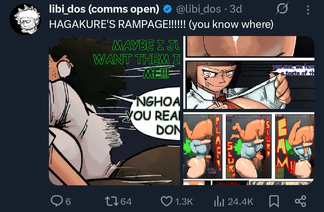 Can someone pleeease share the Hagakure comic by Libi Dos? posted by CooletThanYou