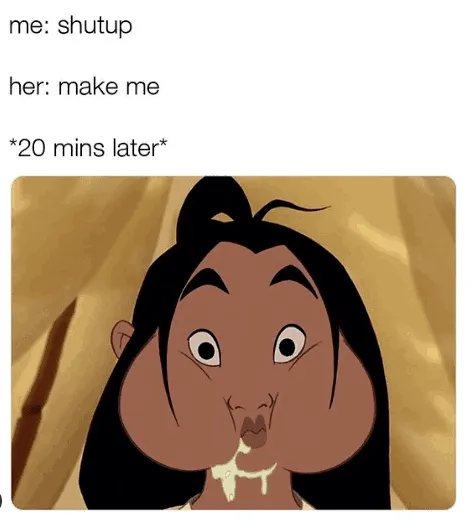 Can't talk with your mouth full posted by omniscient_swamp_pup