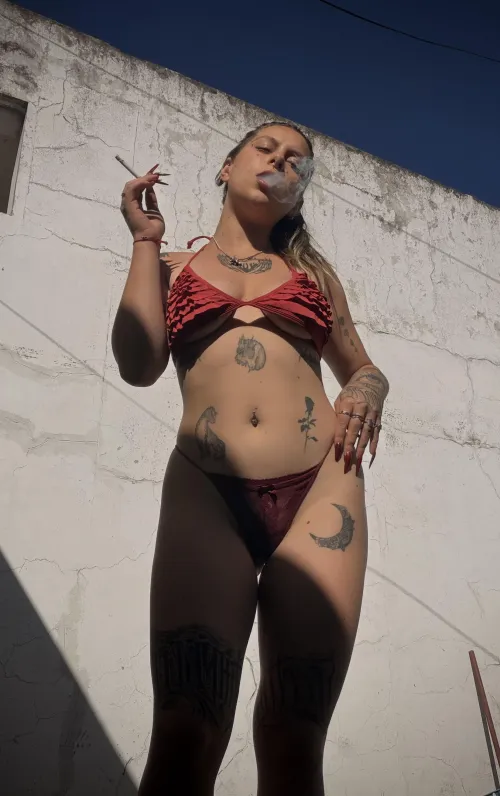 Careful… the longer you watch me smoke, the harder it is to look away by Zowii222