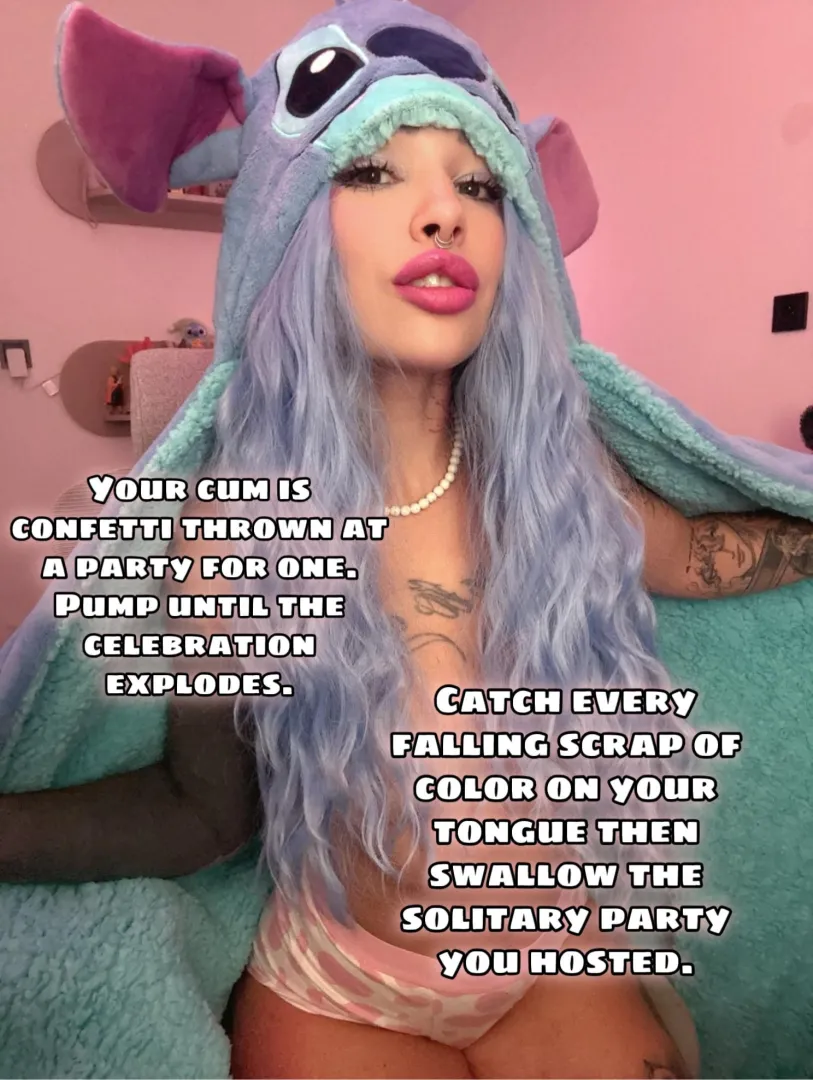 Catch every drop on your tongue and swallow!  posted by cuteMerry