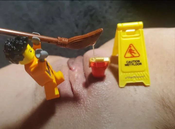 Caution! Wet floor posted by Advanced_Project275