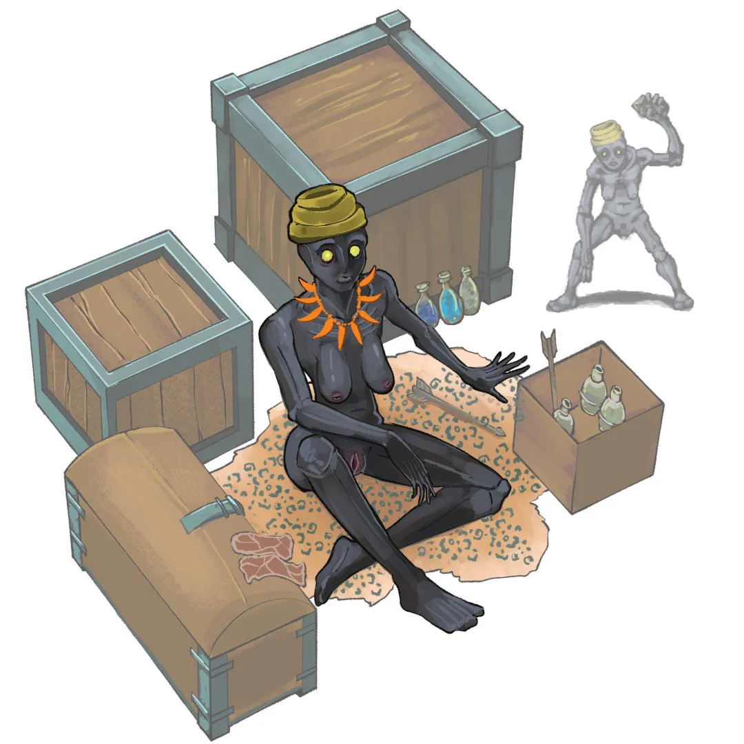 Cave dweller merchant from Fear & Hunger by ramen_broken posted by Incubusphantom