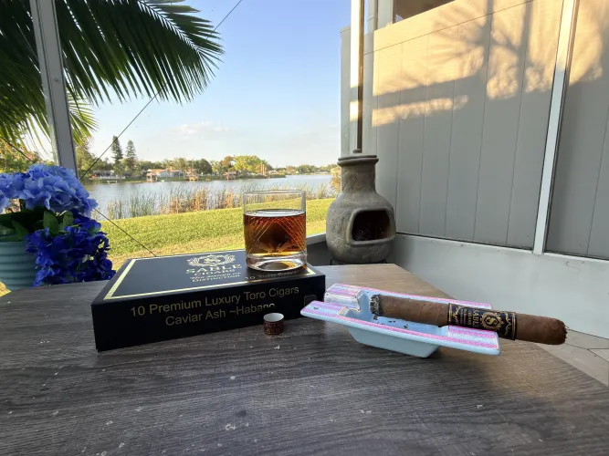 Caviar Ash from Sable Luxury cigars by AmpedupFit