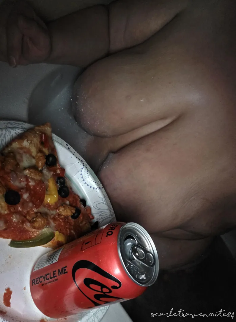 Celebrating(3Days Early) 14yrs Being A Mom.What Better Way Then Pizza, Coke Zero, Candle & Bubble Bath  posted by ScarletRavenNite2024