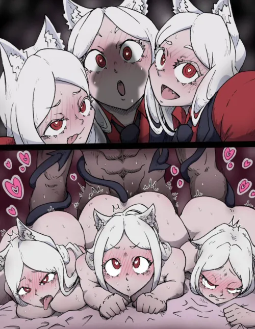 Cerberus loves to play (Artist:@uVBwsoDrgRIDOpl) by Lovesitter