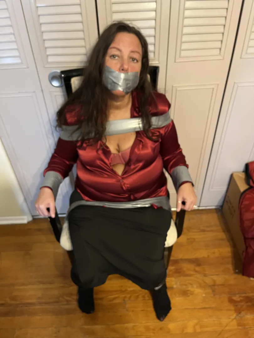 Chair Tied & Exposed posted by GaggedGal4U