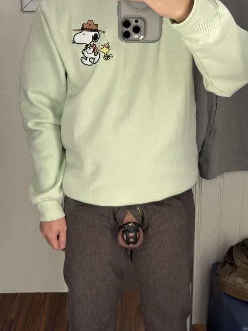 Chastity in the changing room by Working_You1817