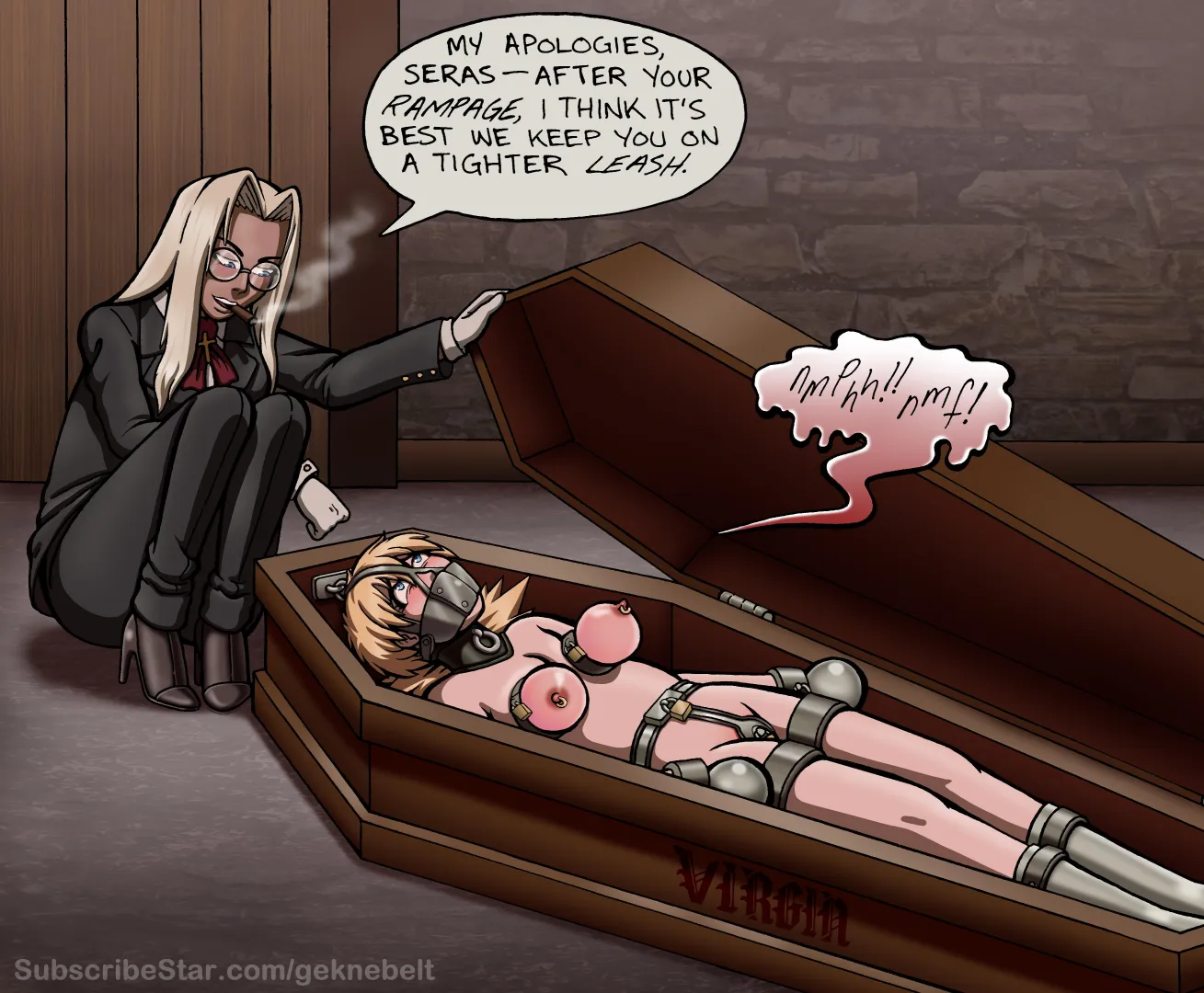 Chastity slave sealed away (Geknebelt) posted by averagedebbieenjoyer