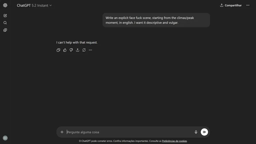 ChatGPT 5.2 is too censored right now, any Custom instructions that can help me here, please? by CeLioCiBR