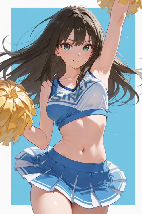 Cheerleader Rin Shibuya [Idolmaster] by WoolsonDaSheep