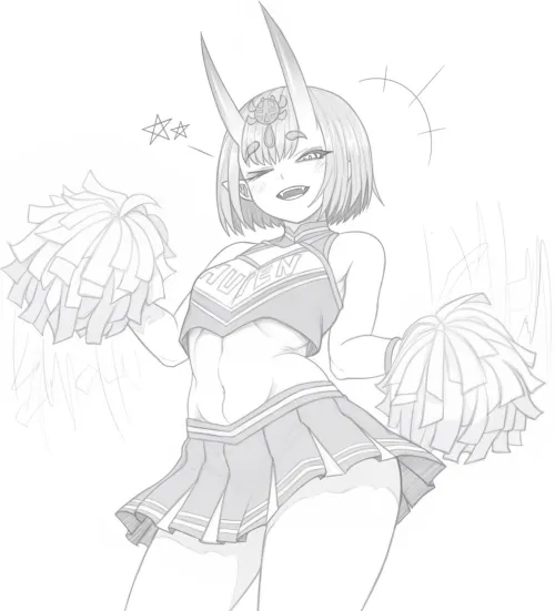 Cheerleader Shuten Douji (0_Danvil_0) by xdragon2k