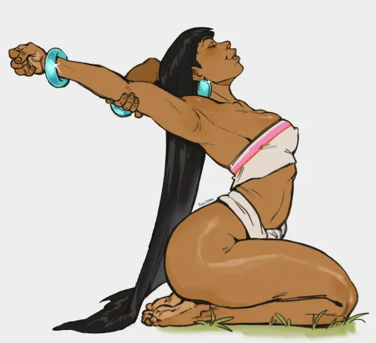 Chel stretching out   (yazzymiza) by RokReaper