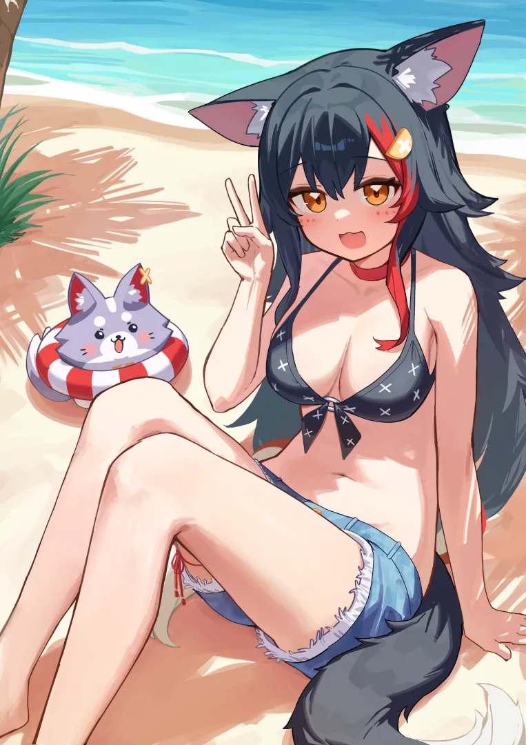 Chill Summer Mio [Hololive] posted by A_MASSIVE_PERVERT