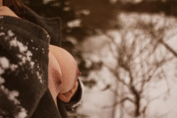 chillly out there in the snow by Mommabare4u