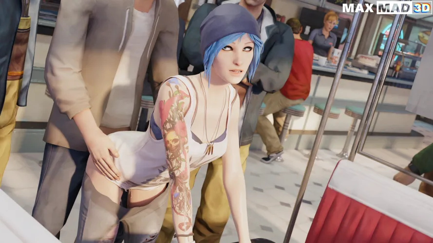 Chloe at the diner by Somanycookies1