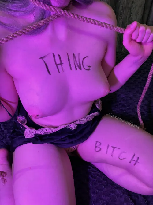 Choke me hard! I’m just a thing… ‍♀️ by SemenovaElena