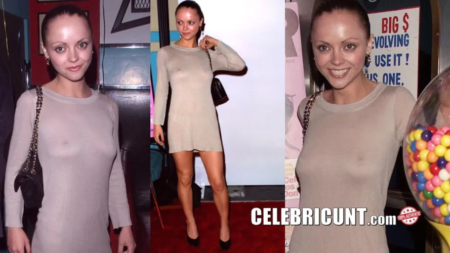 Christina Ricci Braless Pokies by lisaschmeeser
