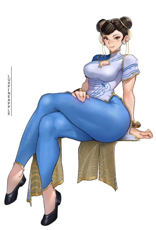 Chun Li art by Luxpineapple by Luxpineapple