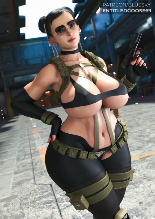 Chun Li Tactical Bikini (EntitledGoose) by slayer_1984