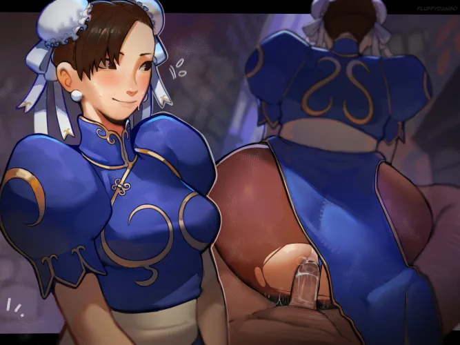Chun-Li artwork by (FluffyDango) by DOA-FAN