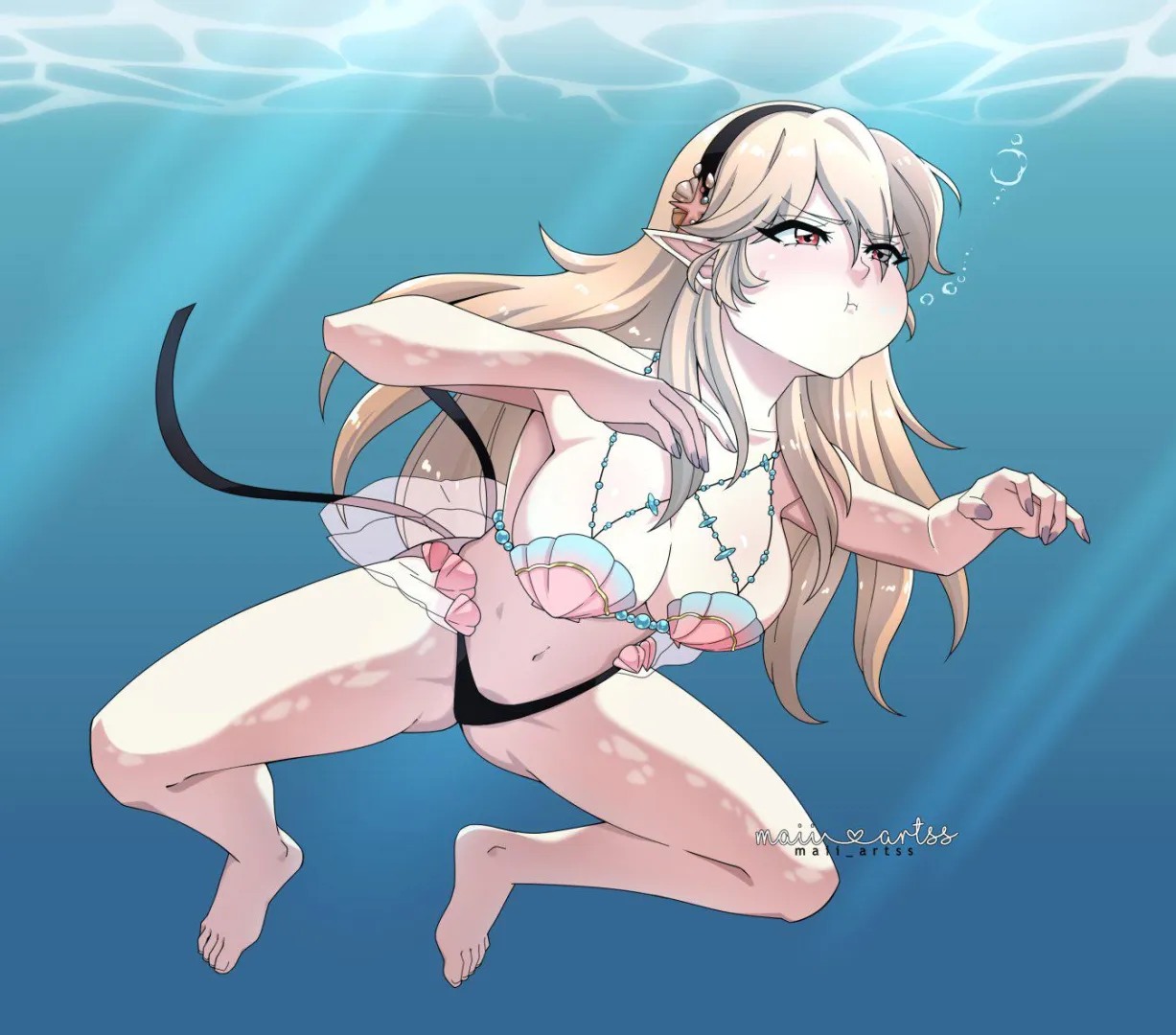 Cipher Shell Bikini Corrin [Fire Emblem Cipher] posted by xdragon2k