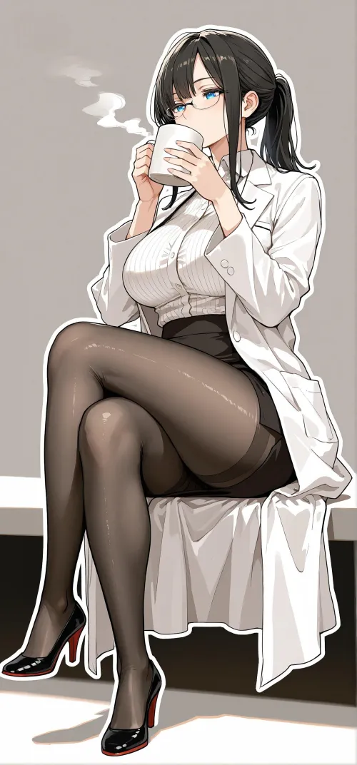 Coffee Break at Work by WoolsonDaSheep