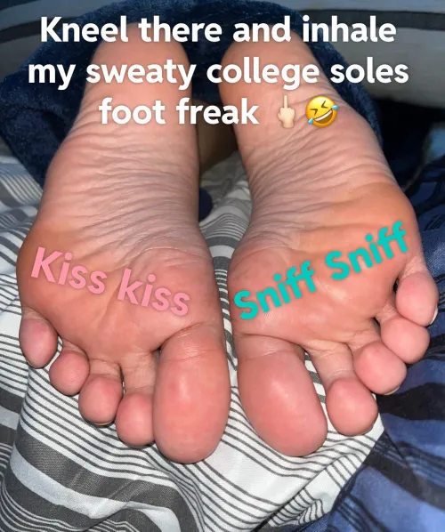 College girls foot slave 20f by Embarrassed_Tie2044