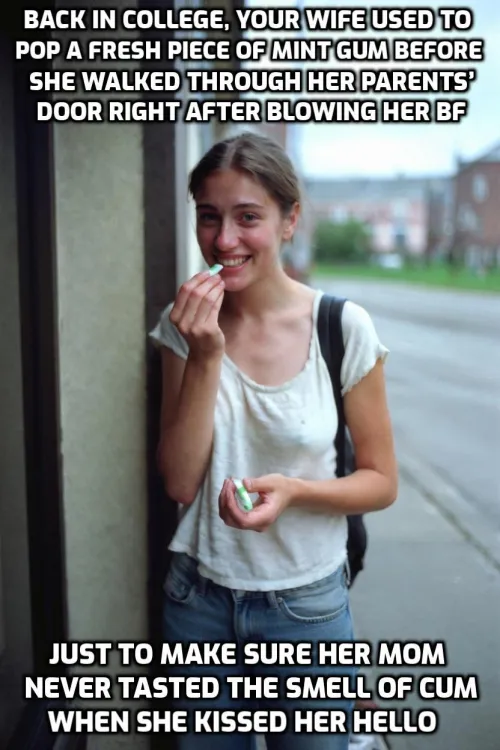 College habit: drive home, blowjob, gum, hug mom by textfantasy