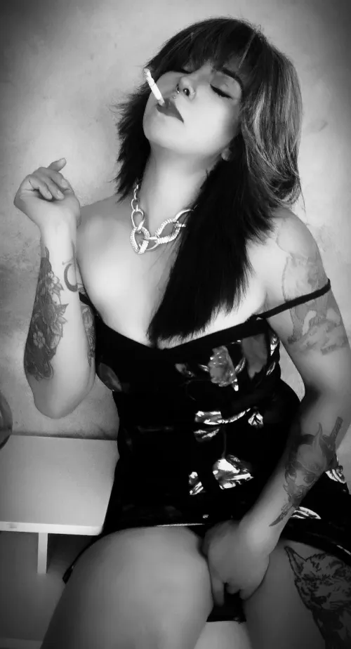 Come and check this out… something about a girl and a cigarette drives certain minds wild by Few_Increase_7898