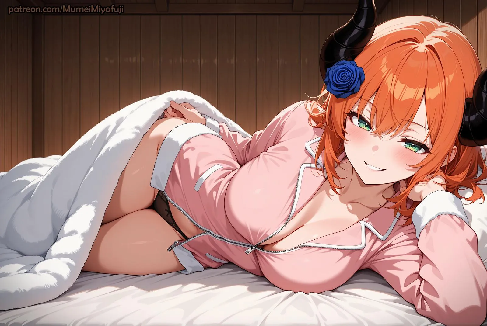 Come under the blanket~♥️ posted by mumei-chan