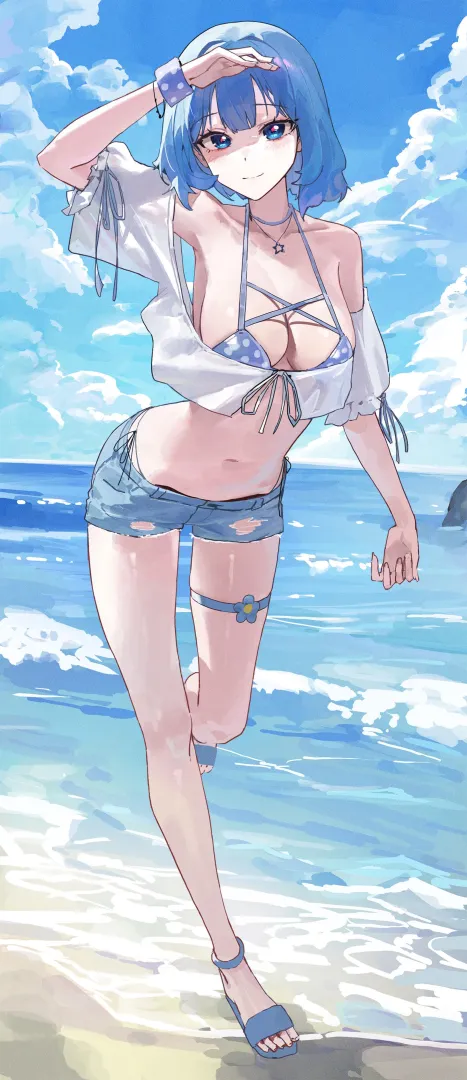 Comfy Beach Gal [Original] posted by A_MASSIVE_PERVERT