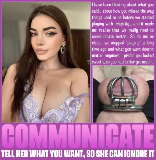 COMMUNICATE - [chastity] [femdom] [denial] by Teas_Denial