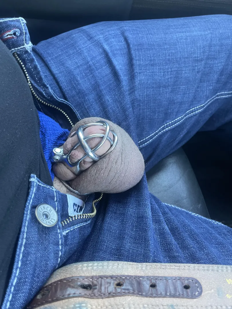 Commuting with little caged dick out! posted by 2020surviv0r