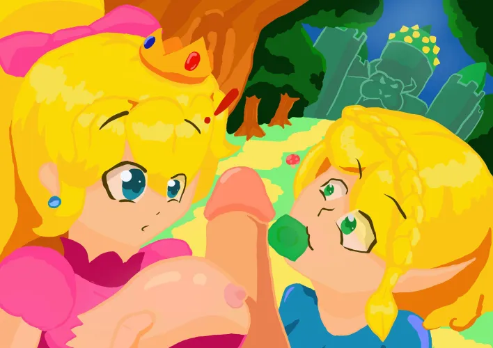 Completing this quest might unlock a very special reward… 
(Princess Peach & Princess Zelda) [Env_nhu] by PositionArtistic5552