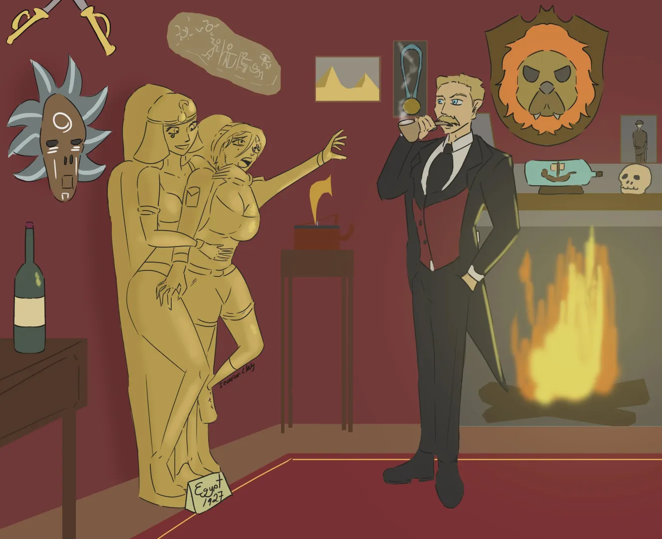 Conjoined Sarcophagus posted by IzcarianClay