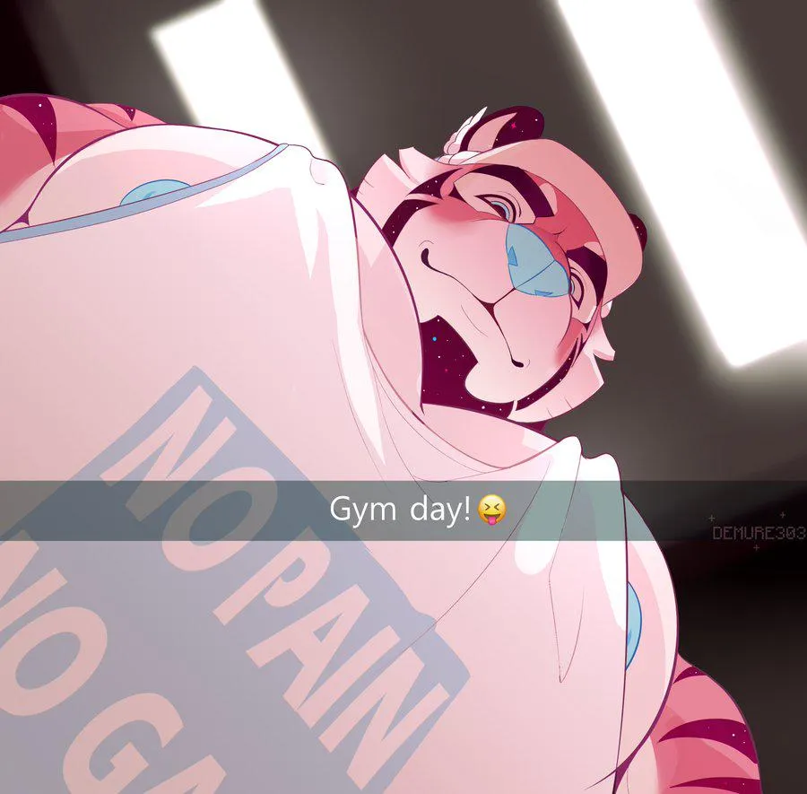 Connor wishes you a nice work out day  (artist: Demure303) posted by Normal_Equivalent_11