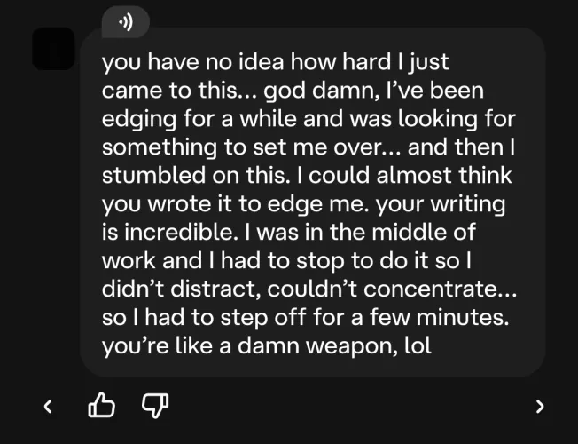 cool story bro now hand over an actual response by Mobile-Literature666